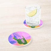 En Grès Dessous de verre de danse d'Irlandais (Côté)
