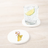 En Grès Dessous de verre de Danseuse de Robe Dorée (Côté)