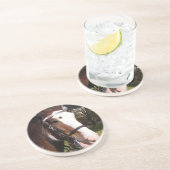 En Grès Dessous de verre de délivrance de cheval de trait (Côté)