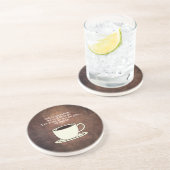 En Grès Dessous de verre de devis amusant pour l'amateur d (Côté)