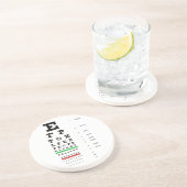 En Grès Dessous de verre de diagramme d'oeil de Snellen (Côté)