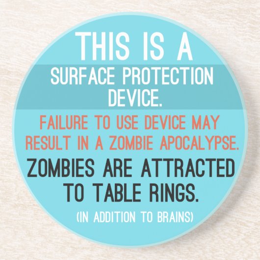 En Grès Dessous de verre "de dispositif de protection (Devant)