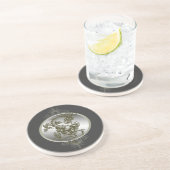 En Grès Dessous de verre de dragon d'acier (Côté)