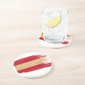 En Grès Dessous de verre de drapeau de l'Autriche (Côté)