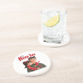 En Grès Dessous de verre de Fête des pères de héros (Côté)