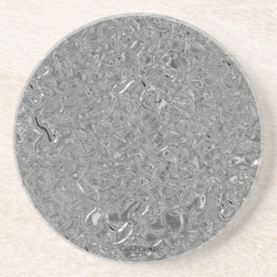 En Grès Dessous de verre de feuille d'étain