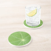 En Grès Dessous de verre de feuilles de Nasturtium (Côté)