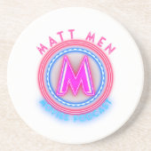 En Grès Dessous de verre de films pour hommes Matt (Devant)