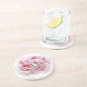 En Grès Dessous de verre de fleur de mariage (Côté)