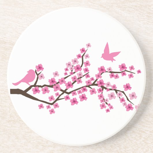 En Grès Dessous de verre de fleurs de cerisier (Devant)