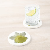 En Grès Dessous de verre de fleurs de jonquille (Côté)