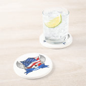 En Grès DESSOUS DE VERRE de football américain (Côté)