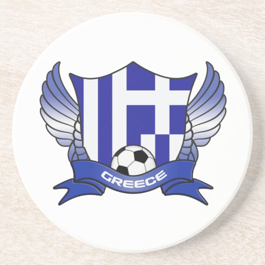 En Grès Dessous de verre de football de Grèce (Devant)