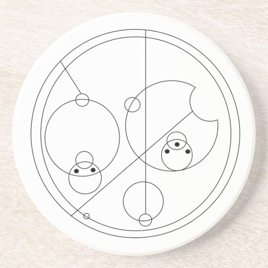 En Grès Dessous de verre de Gallifreyan je t'aime (Devant)