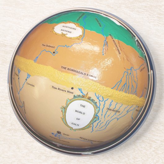 En Grès Dessous de verre de Galn (Devant)