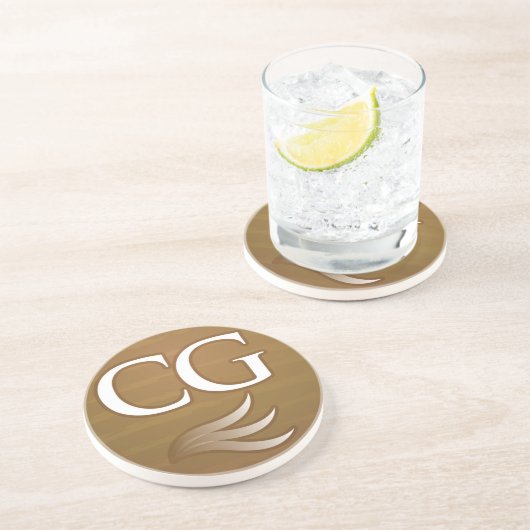 En Grès Dessous de verre de geeks de cigare (Côté)