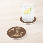 En Grès Dessous de verre de glace (Côté)