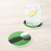En Grès Dessous de verre de golf (Côté)