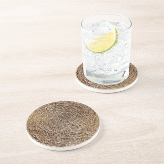 En Grès Dessous de verre de Hay Bale (Côté)