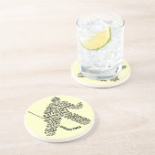 En Grès Dessous de verre de hockey sur glace (Côté)