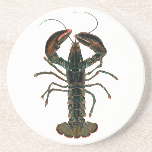 En Grès Dessous de verre de homard (Devant)