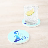 En Grès Dessous de verre de jeu de gage (Côté)