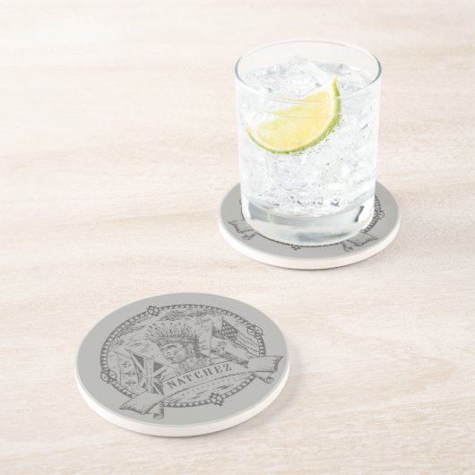 En Grès Dessous de verre de joint de Natchez (Côté)