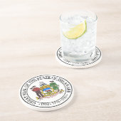 En Grès Dessous de verre de joint d'état du Delaware (Côté)