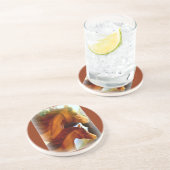 En Grès dessous de verre de jument et de poney (Côté)