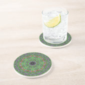 En Grès Dessous de verre de kaléidoscope (Côté)