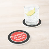 En Grès Dessous de verre de Krystal (Côté)