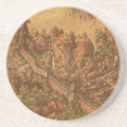 En Grès Dessous de verre de la Grande Muraille (Devant)