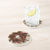 En Grès Dessous de verre de la journée de Thanksgiving (Côté)