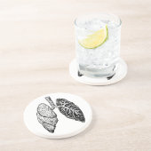 En Grès dessous de verre de la paire de poumons (Côté)