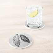 En Grès dessous de verre de la paire de poumons (Côté)