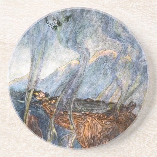 En Grès Dessous de verre de la roche de Brunhilde (Devant)