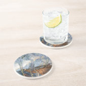 En Grès Dessous de verre de la roche de Brunhilde (Côté)