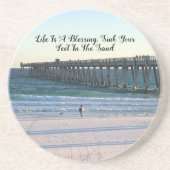 En Grès Dessous de verre de la souris Seafoam (Devant)