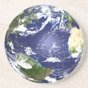 En Grès Dessous de verre de la terre de planète