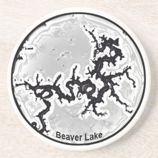 En Grès Dessous de verre de lac beaver
