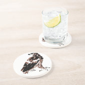 En Grès Dessous de verre de l'aigle fier (Côté)