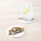 En Grès Dessous de verre de lait/bière de Zelda (Côté)