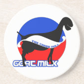 En Grès Dessous de verre de lait de chèvre (Devant)