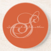 En Grès Dessous de verre de l'anniversaire du Mariage Nect (Devant)