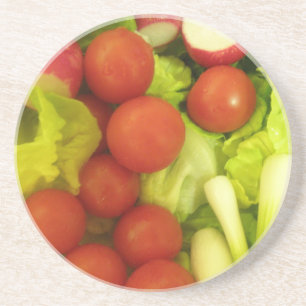 En Grès Dessous de verre de légumes salés