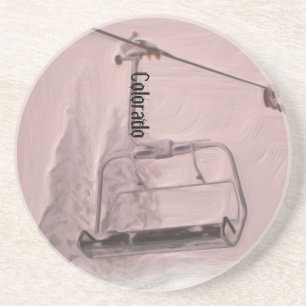 En Grès Dessous de verre de levage de chaise