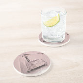 En Grès Dessous de verre de levage de chaise (Côté)