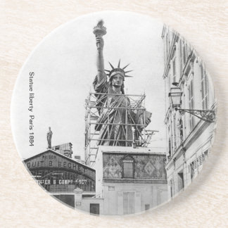 En Grès Dessous de verre de liberté de statue