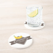 En Grès Dessous de verre de logo de BANANES (Côté)