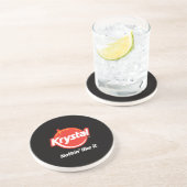 En Grès Dessous de verre de logo de Krystal (Côté)